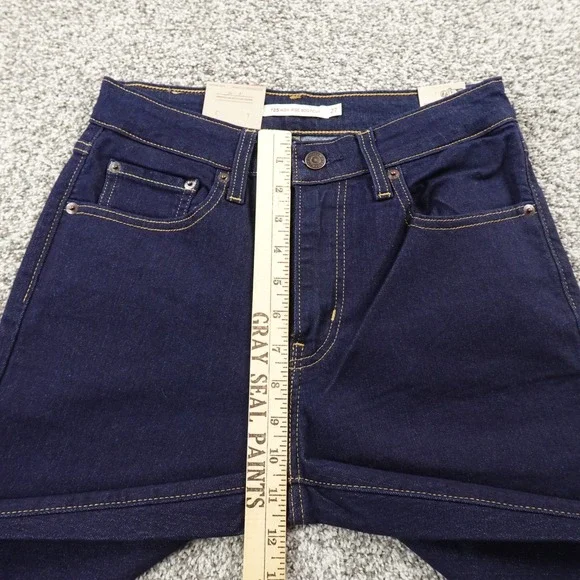 NEW Levis Jeans Womens 27 Blue Denim Pants 725 High Rise Boot Stretch Western - Picture 5 of 15
